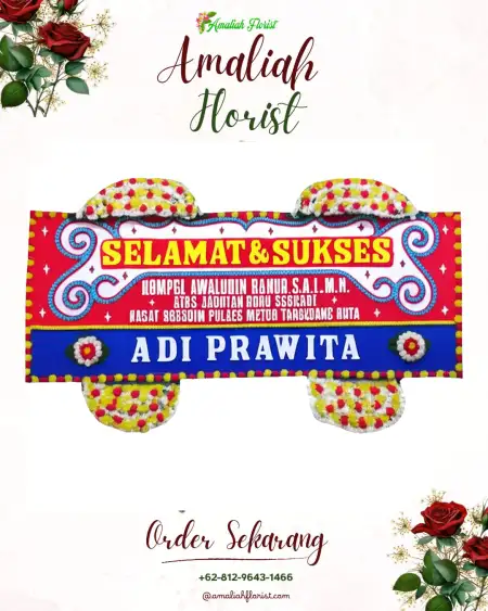Papan Bunga Ucapan Selamat Seputih