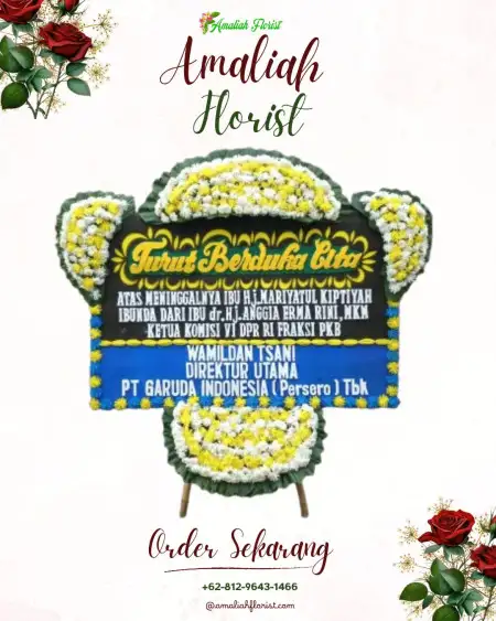 Papan Bunga Duka Seputih